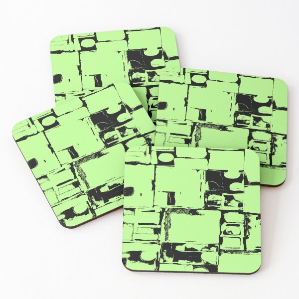Item preview, Geometric Rectangular and Abstract Shapes in Keylime designed and sold by deniselynnimage.