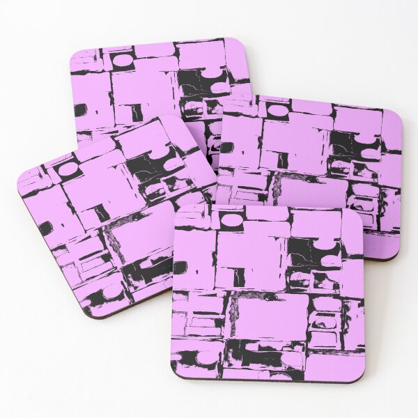 Item preview, Geometric Rectangular and Abstract Shapes in Liliac designed and sold by deniselynnimage.