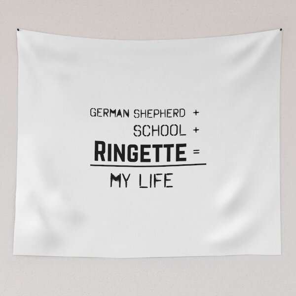 Item preview, German Shepherd + school + Ringette  = my life designed and sold by EmeraldeaArt.