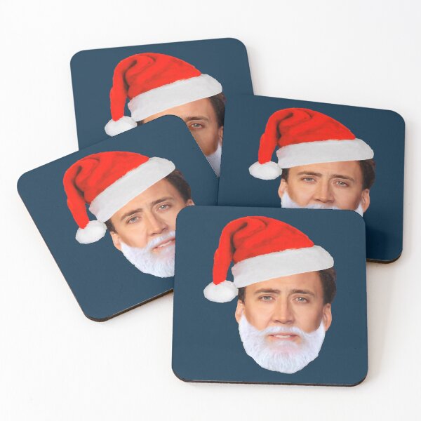 Aperçu de l'œuvre Nicolas Cage en Père Noël - Nicholas Cage - Nick Cage - Nic Cage créée et vendue par Walleez.