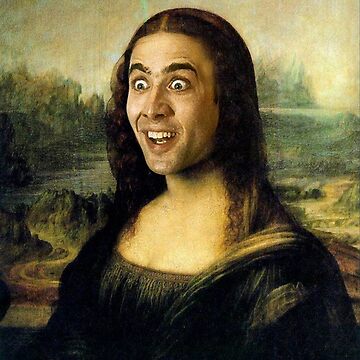 Artwork thumbnail, Nicolas Cage as the Mona Lisa by Walleez