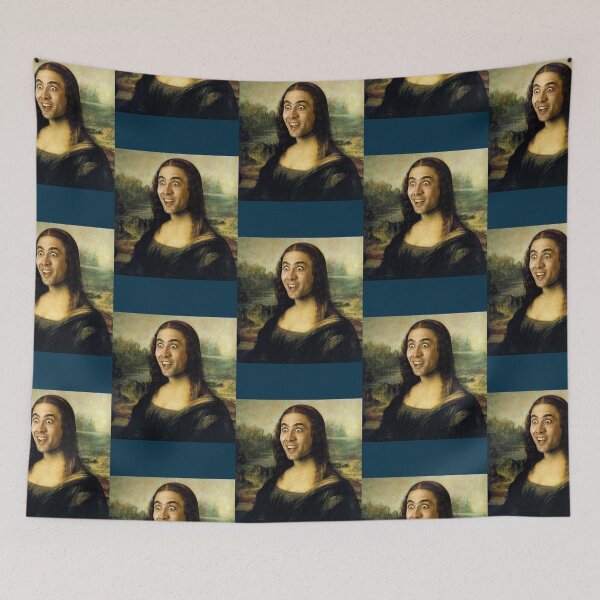 Item preview, Nicolas Cage as the Mona Lisa designed and sold by Walleez.