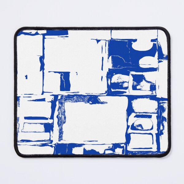 Item preview, Geometric Rectangular and Abstract Shapes in Navy Blue designed and sold by deniselynnimage.