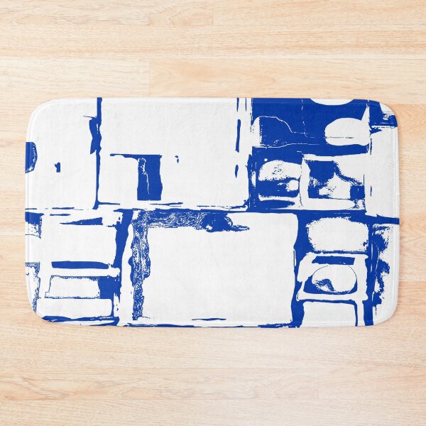 Item preview, Geometric Rectangular and Abstract Shapes in Navy Blue designed and sold by deniselynnimage.