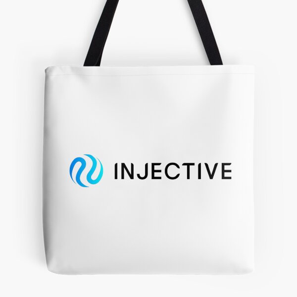 Item preview, Injective INJ Crypto Altcoin - Horizontal Coloured Logo Black Text designed and sold by CryptoMoods.