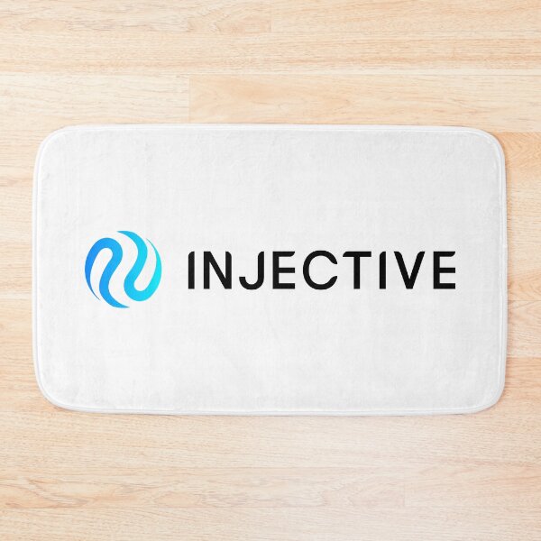 Item preview, Injective INJ Crypto Altcoin - Horizontal Coloured Logo Black Text designed and sold by CryptoMoods.