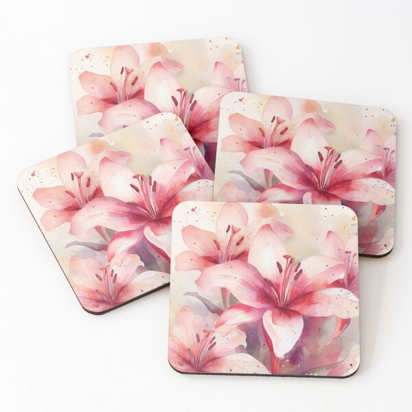 Item preview,  Pink Lilies: Captivating Beauty for Your 2 designed and sold by aquinavortex.