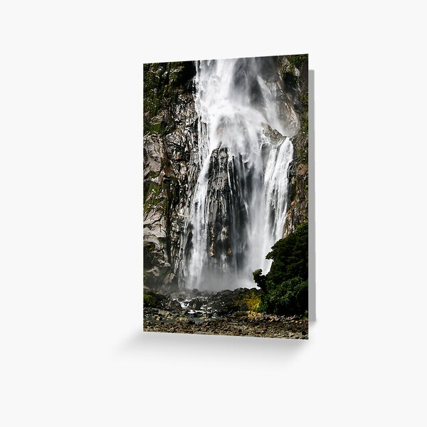 Man of Stones. Milford Sound. Greeting Card