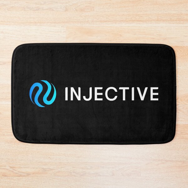 Item preview, Injective INJ Crypto Altcoin - Horizontal Coloured Logo White Text designed and sold by CryptoMoods.