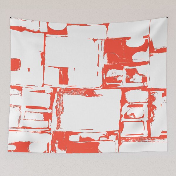 Item preview, Geometric Rectangular and Abstract Shapes in Orange designed and sold by deniselynnimage.