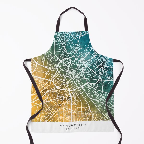 Item preview, Manchester England City Map designed and sold by ArtPrints.