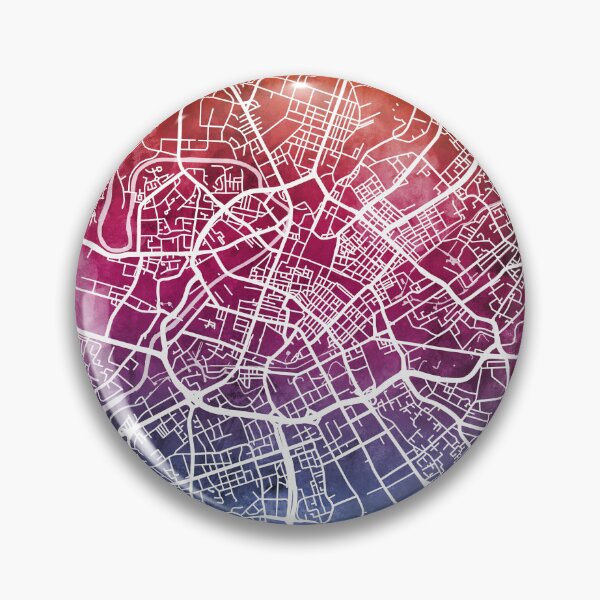 Artikelvorschau, Manchester England City Map entworfen und verkauft von ArtPrints.