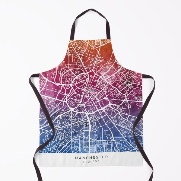 Item preview, Manchester England City Map designed and sold by ArtPrints.