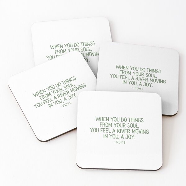 Item preview, When You Do Things From Your Soul, You Feel A River Moving In You, A Joy. designed and sold by StickerSparkle.