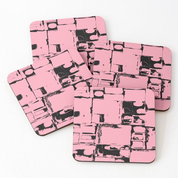 Item preview, Geometric Rectangular and Abstract Shapes in Pink designed and sold by deniselynnimage.