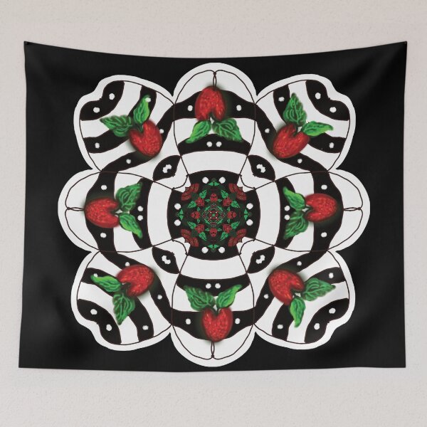 Item preview, Strawberry mandala designed and sold by AllGenDesigns.