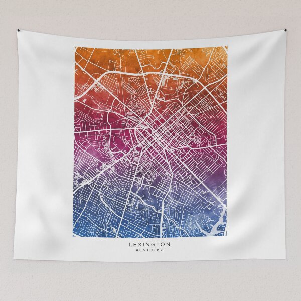 Item preview, Lexington Kentucky City Street Map designed and sold by ArtPrints.