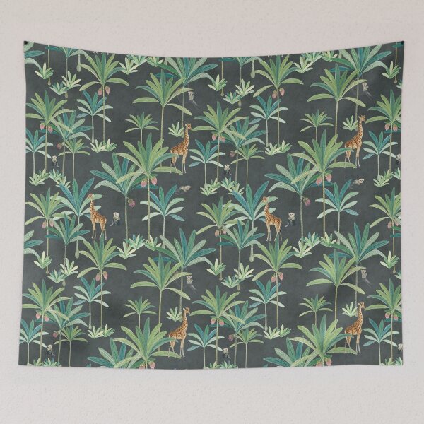 Item preview, Giraffes and Monkeys in Palms designed and sold by Corinne Alexa Jackson.