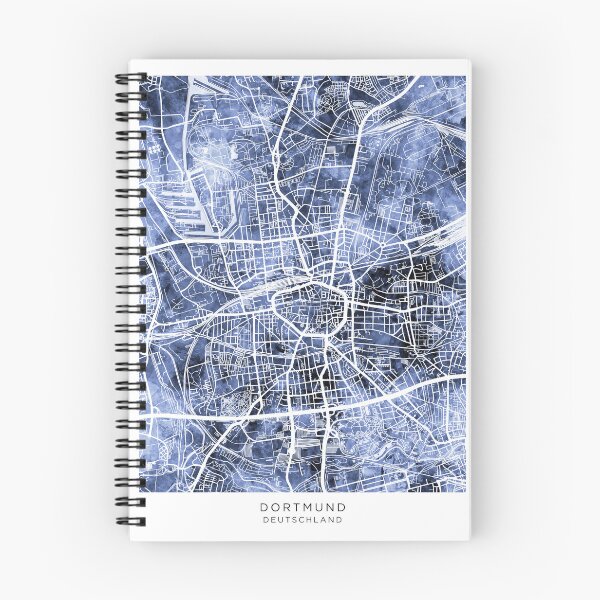 Item preview, Dortmund Germany City Map designed and sold by ArtPrints.