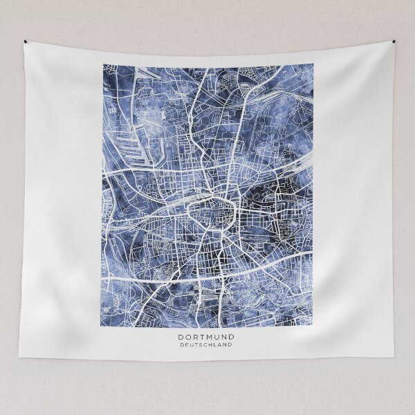 Item preview, Dortmund Germany City Map designed and sold by ArtPrints.