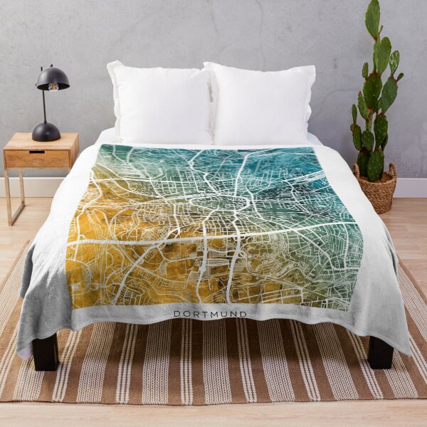 Artikelvorschau, Dortmund Germany City Map entworfen und verkauft von ArtPrints.