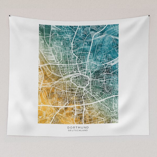 Item preview, Dortmund Germany City Map designed and sold by ArtPrints.