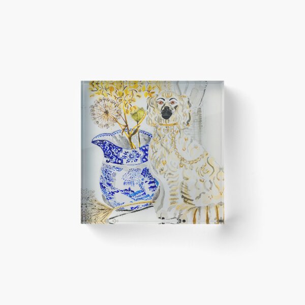 Item preview, Staffordshire Dog and Willow Pattern Jug designed and sold by Lottie  Nevin.