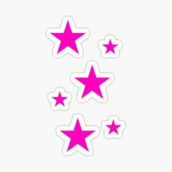 Y2K Sticker Set - Stars Glitter SVG Cut-bestand door Creative