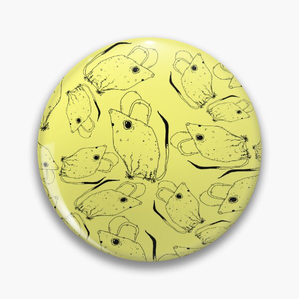 Item preview, TINY BUT MIGHTY BLACK x LIGHT YELLOW RODENT MOUSE  designed and sold by GIVENGRACE.ART.