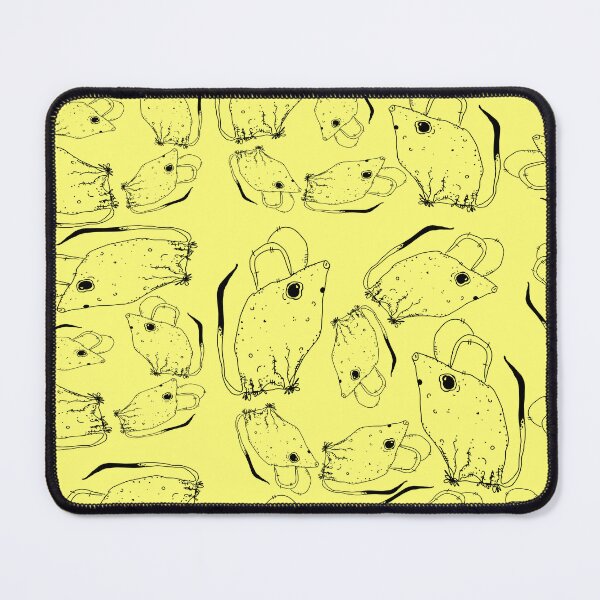 Item preview, TINY BUT MIGHTY BLACK x LIGHT YELLOW RODENT MOUSE designed and sold by GIVENGRACE.ART.