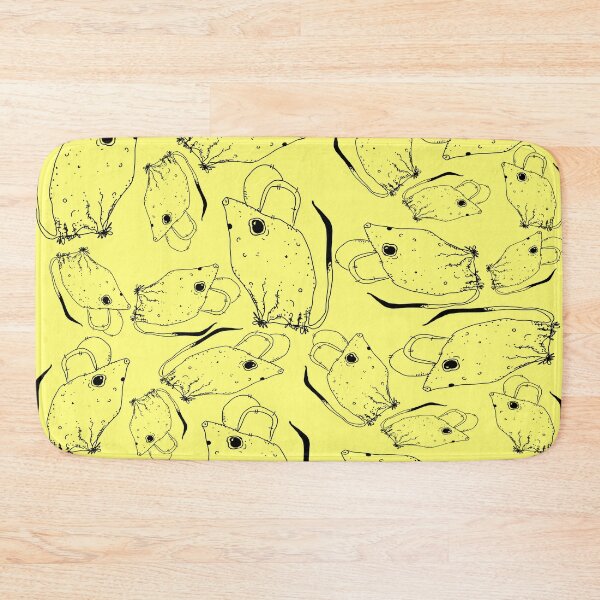 Item preview, TINY BUT MIGHTY BLACK x LIGHT YELLOW RODENT MOUSE  designed and sold by GIVENGRACE.ART.