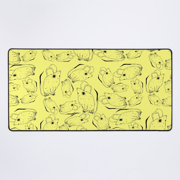 Item preview, TINY BUT MIGHTY BLACK x LIGHT YELLOW RODENT MOUSE  designed and sold by GIVENGRACE.ART.