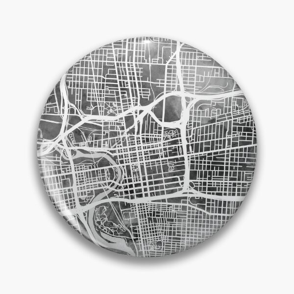 Artikelvorschau, Columbus Ohio City Street Map entworfen und verkauft von ArtPrints.