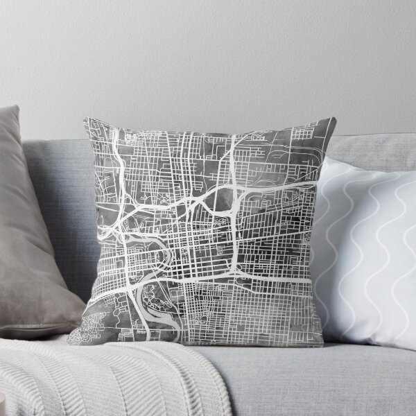 Artikelvorschau, Columbus Ohio City Street Map entworfen und verkauft von ArtPrints.