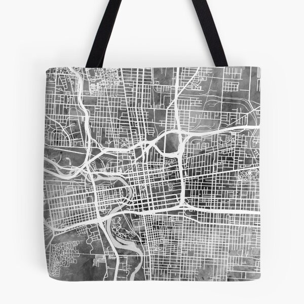 Artikelvorschau, Columbus Ohio City Street Map entworfen und verkauft von ArtPrints.