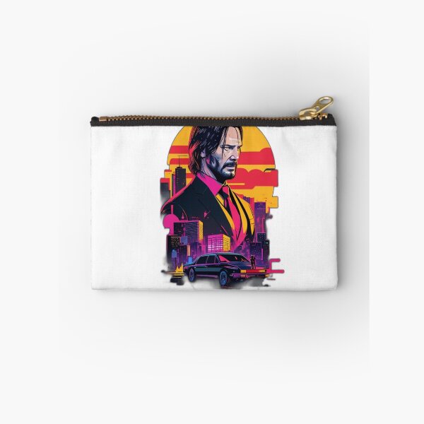 Item preview, "Stylish Vigilante: John Wick - Miami Street Vector Design" designed and sold by PRINT SCAPE.