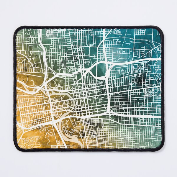 Item preview, Columbus Ohio City Street Map designed and sold by ArtPrints.