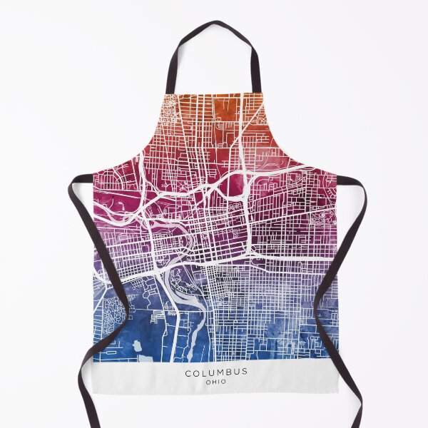 Artikelvorschau, Columbus Ohio City Street Map entworfen und verkauft von ArtPrints.