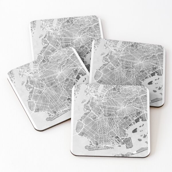 Item preview, Brooklyn New York City Street Map designed and sold by ArtPrints.