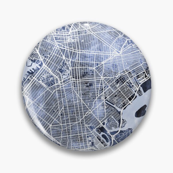 Item preview, Brooklyn New York City Street Map designed and sold by ArtPrints.