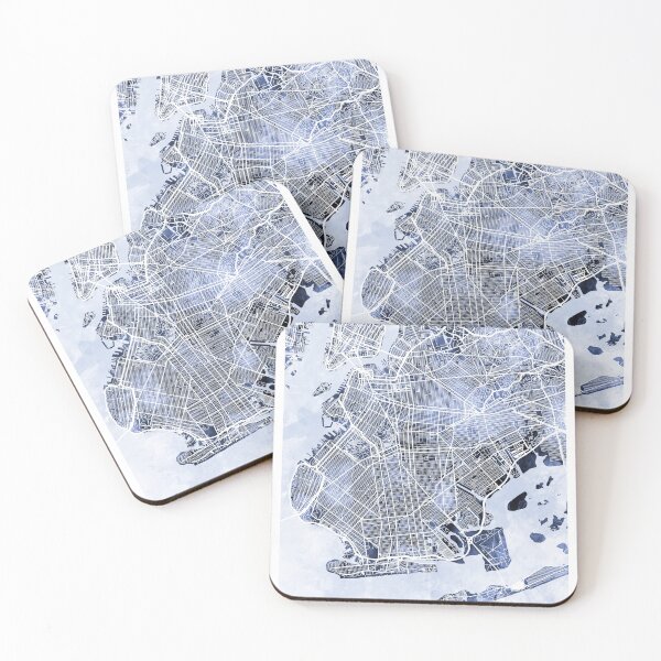 Item preview, Brooklyn New York City Street Map designed and sold by ArtPrints.