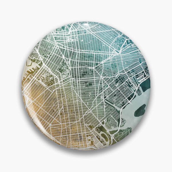 Item preview, Brooklyn New York City Street Map designed and sold by ArtPrints.