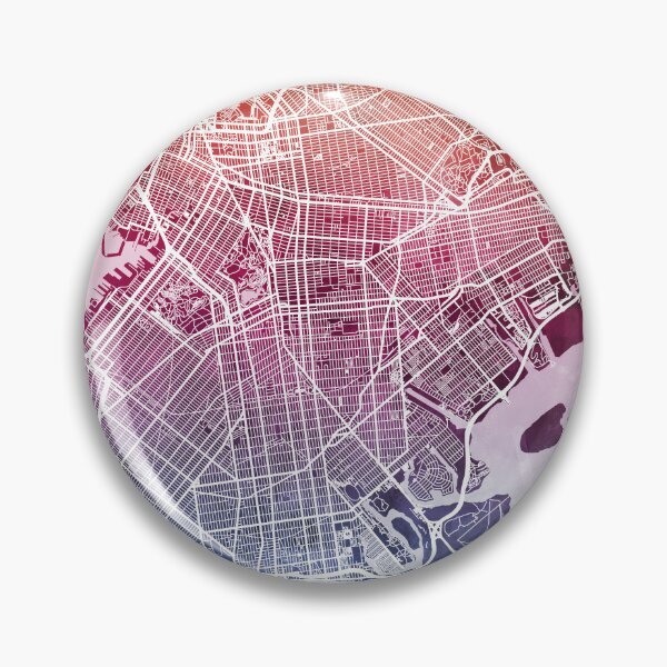Item preview, Brooklyn New York City Street Map designed and sold by ArtPrints.