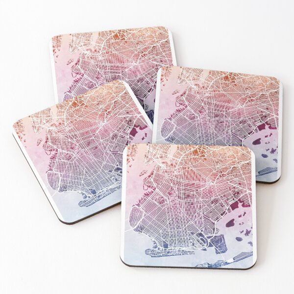 Item preview, Brooklyn New York City Street Map designed and sold by ArtPrints.