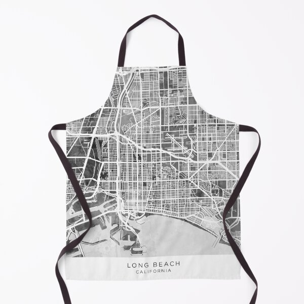Artikelvorschau, Long Beach California City Street Map entworfen und verkauft von ArtPrints.