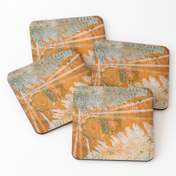 Item preview, Amber Fern Monoprint  designed and sold by vallisrowe.