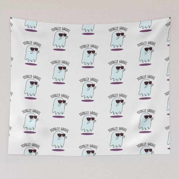 Item preview, Totally Ghoul Funny Halloween Ghost Puns  designed and sold by punnybone.