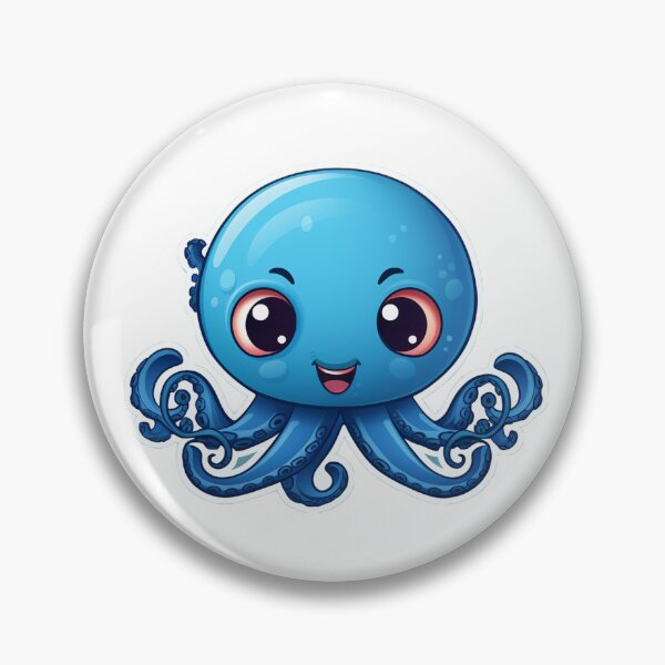 Artikelvorschau, Niedlicher Cartoon-Oktopus entworfen und verkauft von Stickermagician.