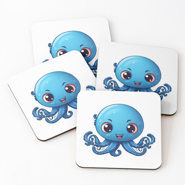 Item preview, Cute cartoon octopus designed and sold by Stickermagician.