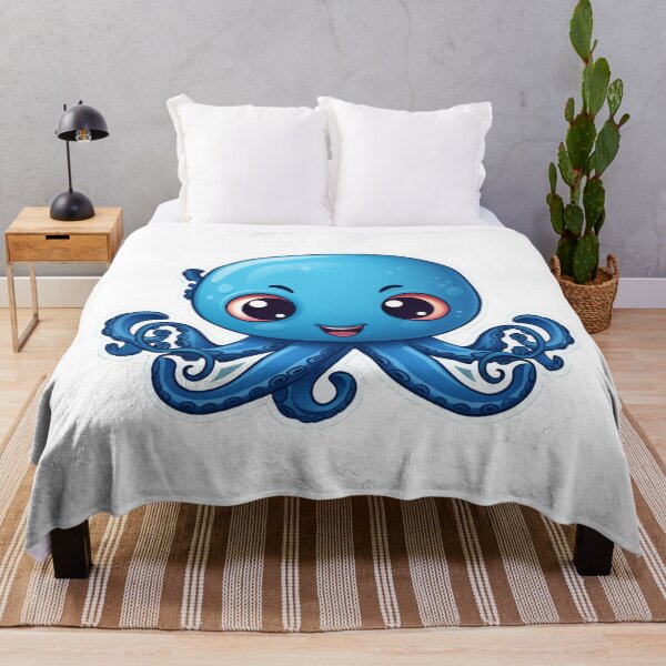 Item preview, Cute cartoon octopus designed and sold by Stickermagician.